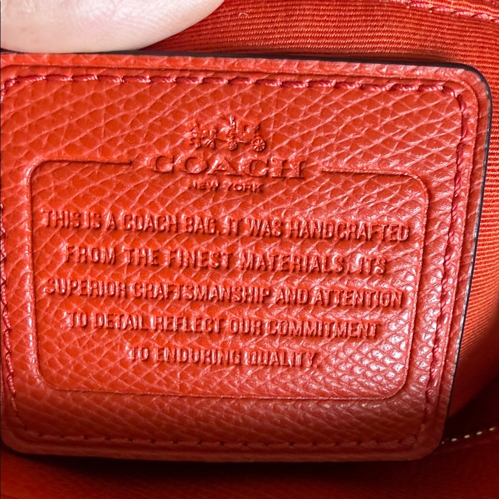 Coach Scarlet Leather Tote - Picture 11 of 14